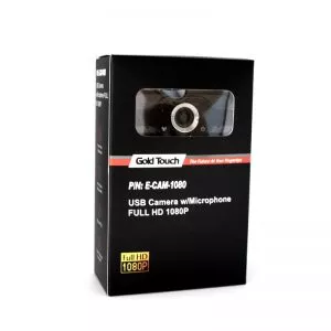מצלמת אינטרנט + מיקרופון גולד טאץ FHD1080P