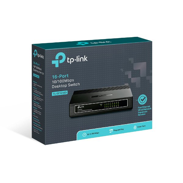 סוויץ' 10/100 TPLINK SF1016D 16 Port SOHO Switch