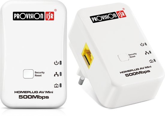 מתאם רשת על גבי חשמל לרשת חד פאזית Provision HP500K up to 500Mbps