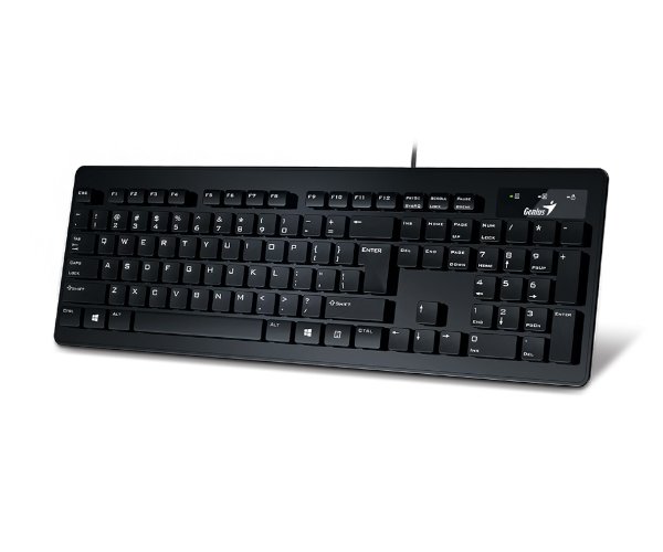 מקלדת חוטית עברית אנגלית GENIUS SlimStar 130