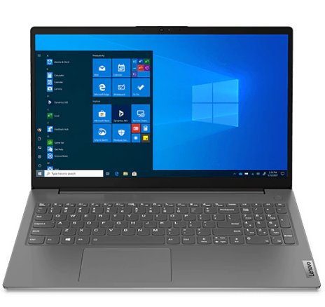 נייד LENOVO V15 R5-5500U 8GB 256NVME 15.6 FHD DOS black