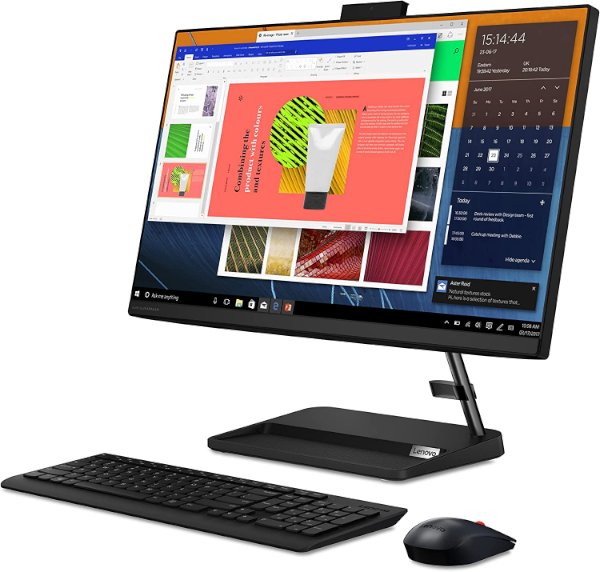 נייח LENOVO AIO 3 i3-1215U 8GB 256NVME 23.8 FHD DOS Black