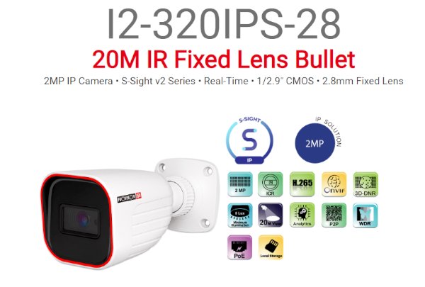 מצלמת צינור Provision I2-320ips/n-28 2MP 2.8 POE