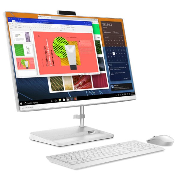 נייח LENOVO AIO 3 i5-1245H 8GB 256Nvme gen4 23.8 FHD DOS WHITE