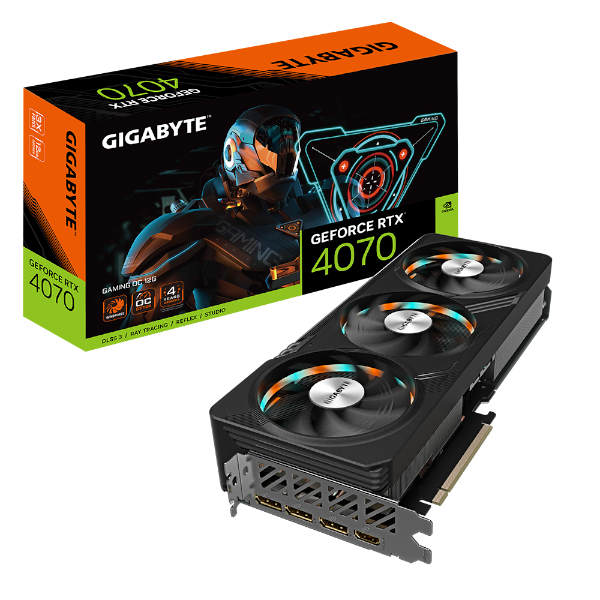 כרטיס מסך Gigabyte RTX 4070 Gaming OC 12 GB 192Bit