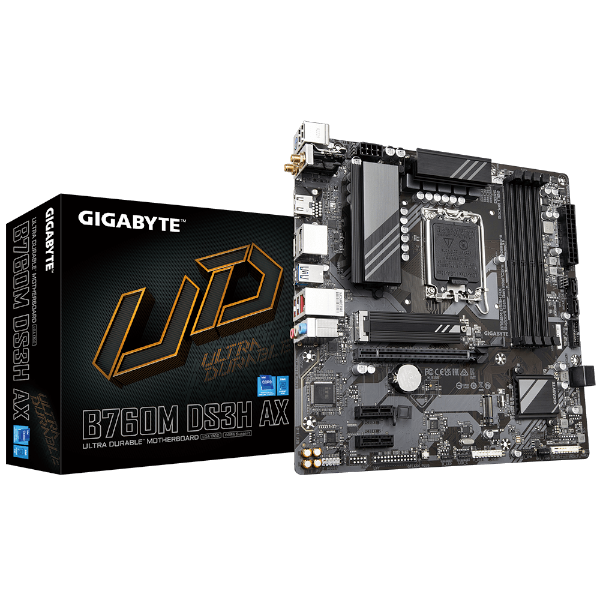 לוח DDR5 Micro-ATX WIFI6 LGA1700  Gigabyte B760M DS3H AX1.3