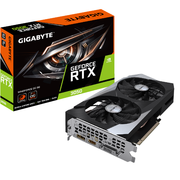 כרטיס מסך Gigabyte RTX 3050 Windforce 2 8GB