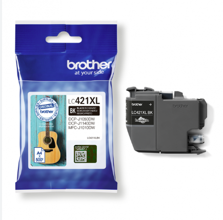 ראש דיו שחור LC421XLBK BROTHER הספק 500 דף