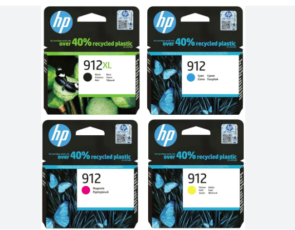 ראש דיו צבע מקורי 912XL HP הספק 825 דף